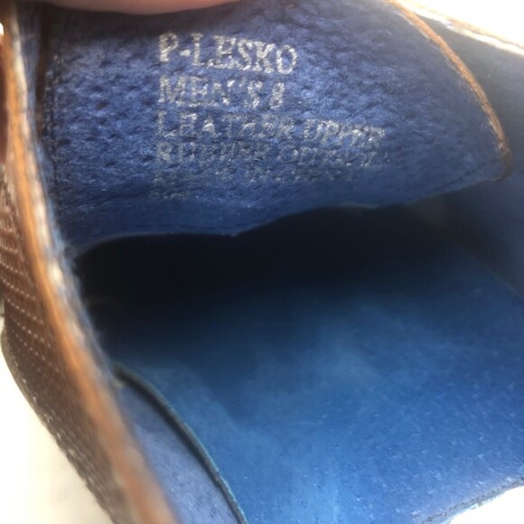 Steve Madden Mens Brown Leather Cap Toe Oxford Dress Shoes Size 8 Lesko Lace Up - Picture 11 of 14